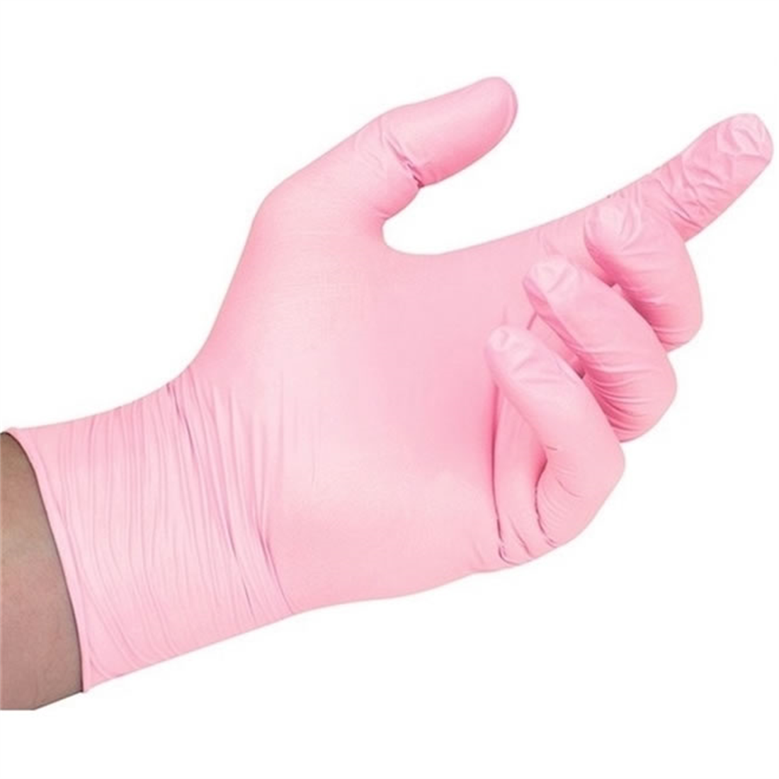 Pink Pearl Disposable Nitrile Gloves (50 pairs per box) LASH Vegas